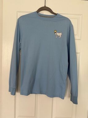 GOAT USA Light Blue Long Sleeve Tee- size XS